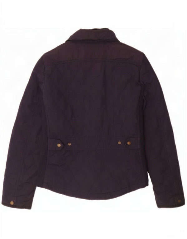 Massimo Dutti Γυναικείο Καπιτονέ μπουφάν UK 12 Medium Navy Blue Polyester