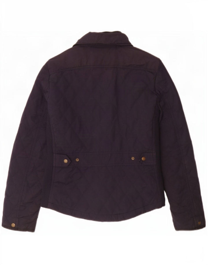 Massimo Dutti Γυναικείο Καπιτονέ μπουφάν UK 12 Medium Navy Blue Polyester