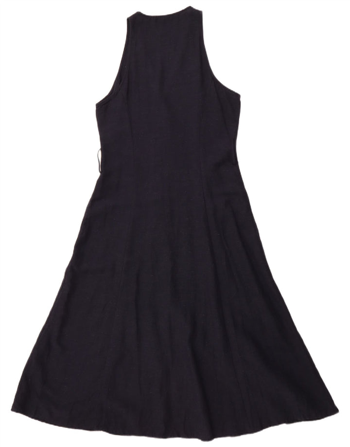 Γυναικείο Αμάνικο Maxi Φόρεμα ZARA UK 10 Small Black Viscose