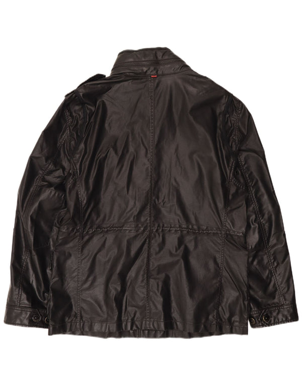 Strellson Ανδρικό Στρατιωτικό Μπουφάν UK 42 XL Μαύρο με κουκούλα