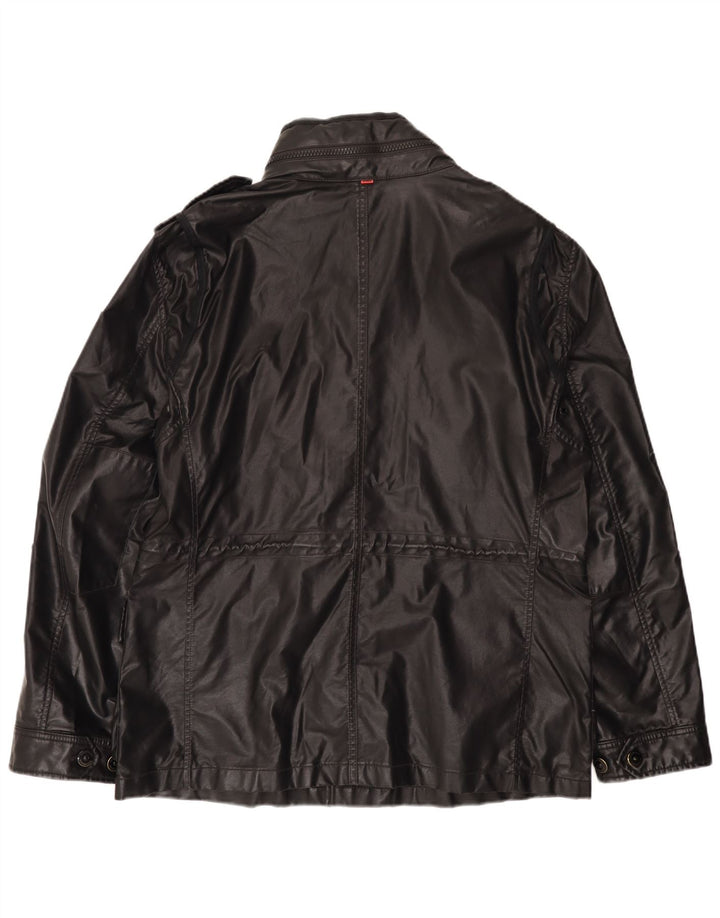 Strellson Ανδρικό Στρατιωτικό Μπουφάν UK 42 XL Μαύρο με κουκούλα