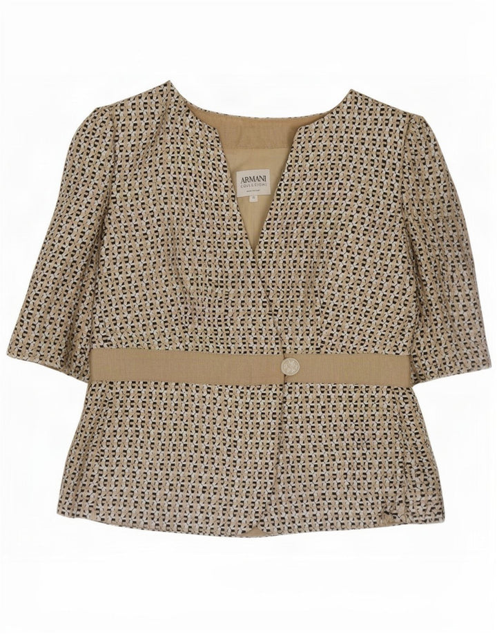Armani Collezioni Γυναικείο κοντομάνικο σακάκι IT 42 Medium Beige