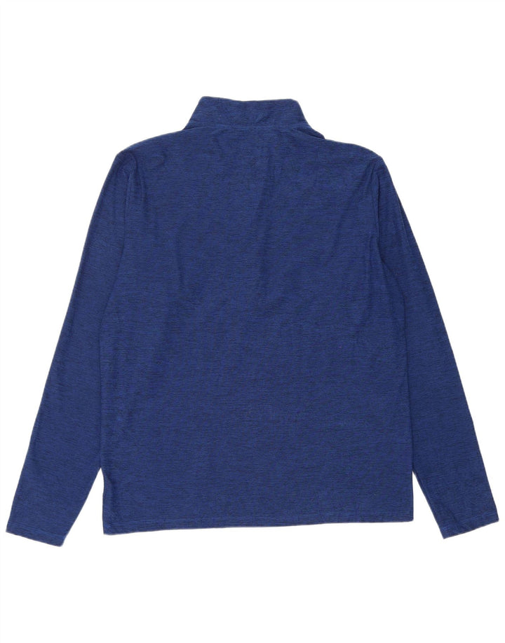 Ανδρική φόρμα πουλόβερ με φερμουάρ New Balance Top Large Blue Flecked
