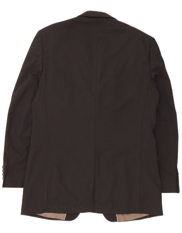 Marks & Spencer Ανδρικό μπουφάν blazer UK 42 μεγάλο μαύρο πολυεστέρα