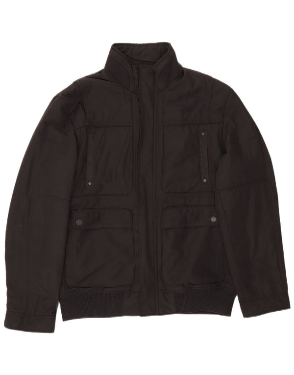 Jack & Jones Mens Utility Jacket UK 44 2XL Μαύρο