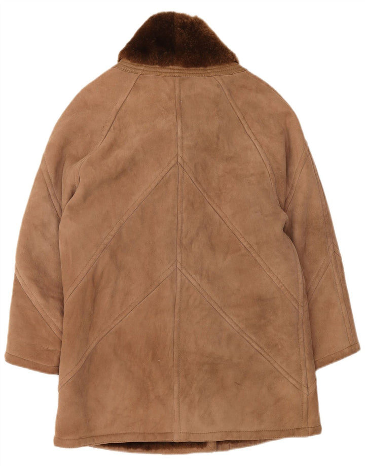 SMALBY Γυναικείο Παλτό Shearling Oversized UK 18 XL Καφέ