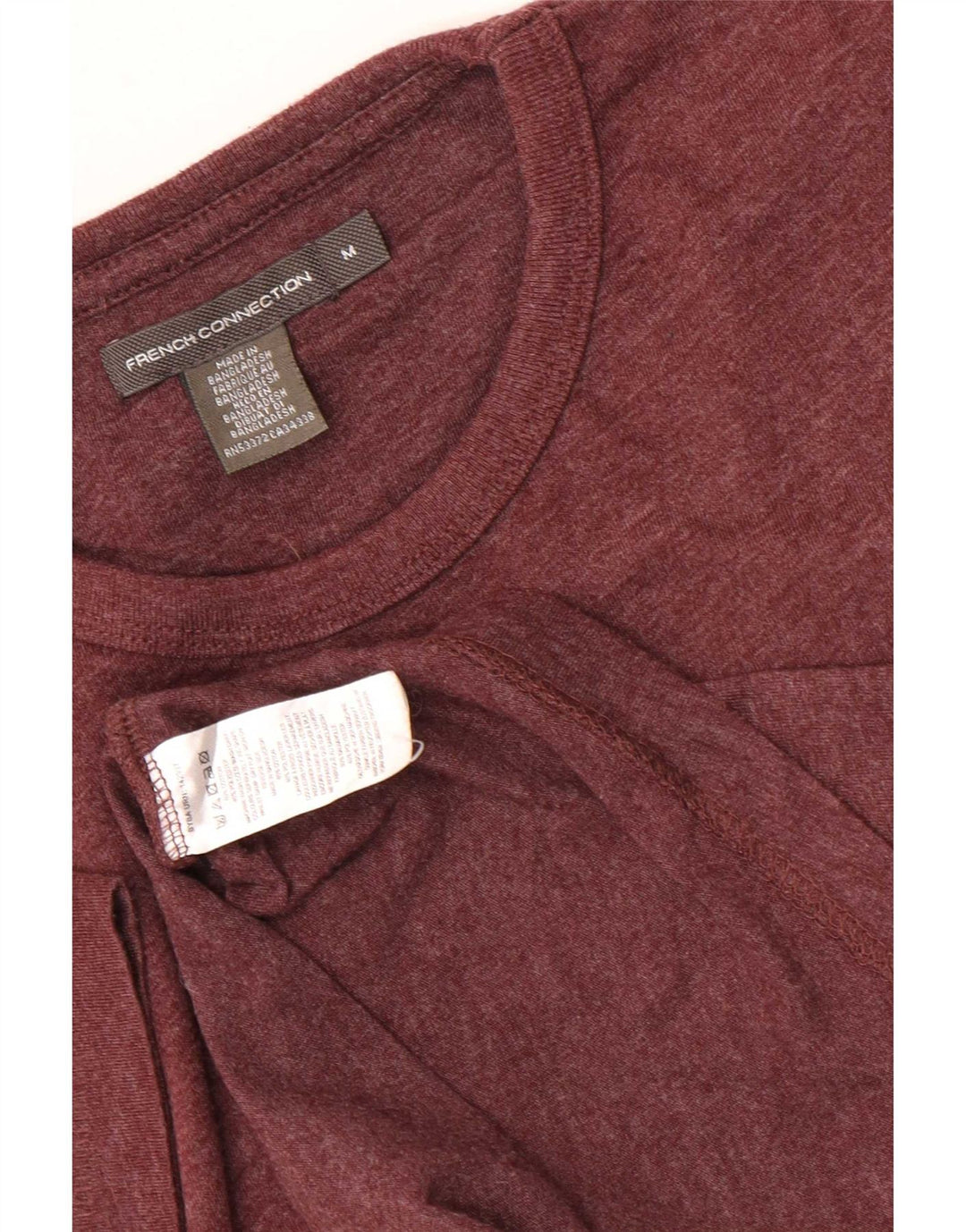 Ανδρικό T-Shirt French Connection Τοπ από μεσαίο καφέ βαμβάκι