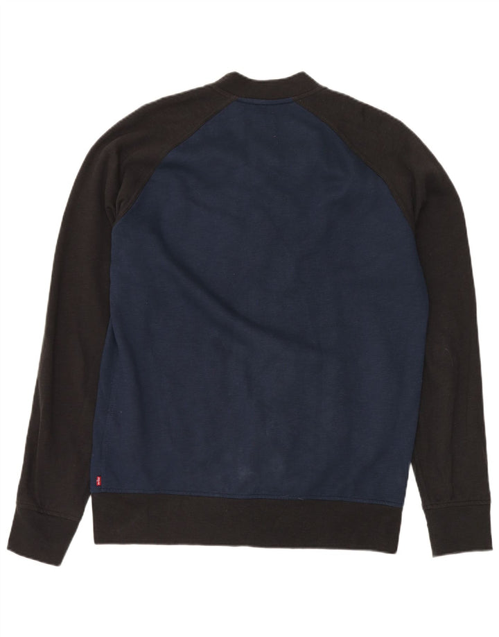 Ανδρικό μπουφάν LEVI'S Varsity UK 40 Large Navy Blue Colourblock Βαμβακερό