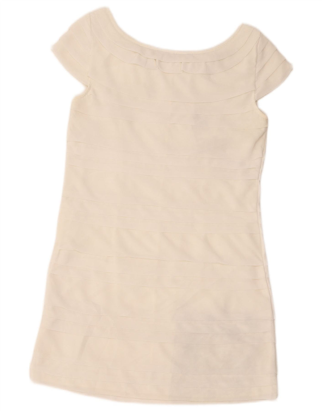 Γυναικείο φόρεμα γαλλικής σύνδεσης UK 10 Small White Polyester