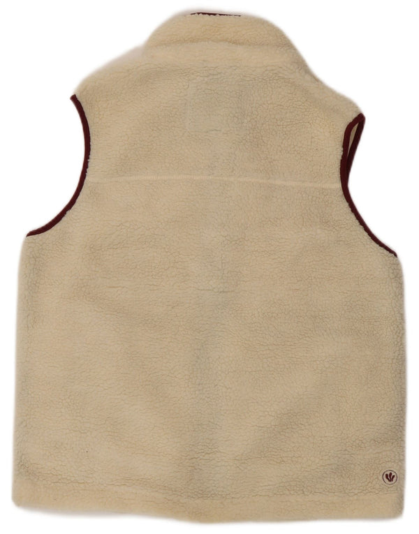 FAT FACE Γυναικείο Fleece Gilet UK 12 Medium Off White Πολυεστέρας