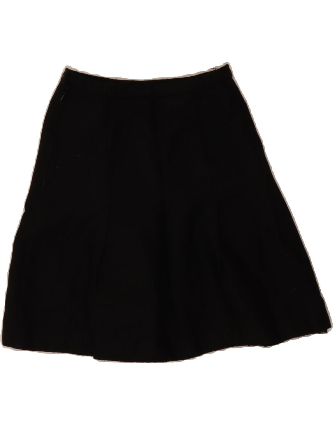 BENETTON Womens A-Line Skirt IT 42 Medium W28 Black New Wool Vintage Benetton and Second-Hand Benetton from Messina Hembry 