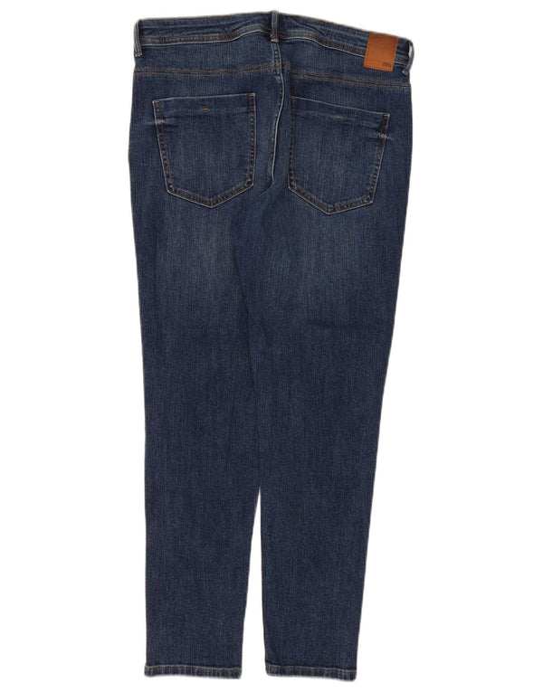Zara Γυναικείο Skinny Jeans EU 42 Large W32 L28 Μπλε βαμβακερό