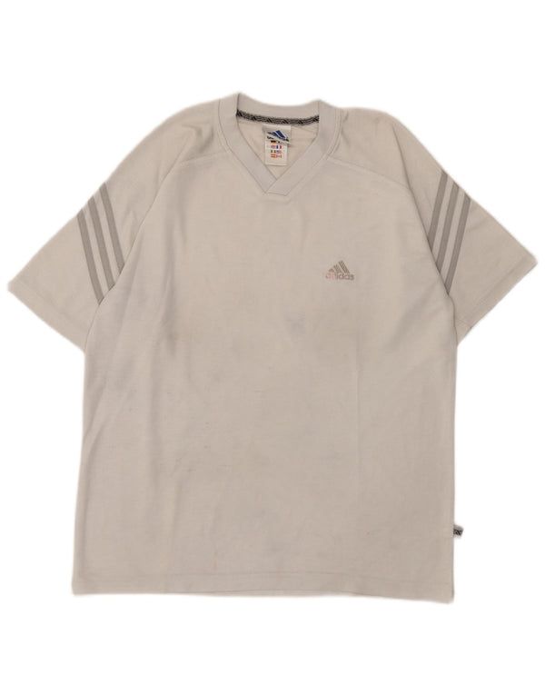 Ανδρικό T-Shirt Adidas Top UK 38/40 Medium Grey Polyester
