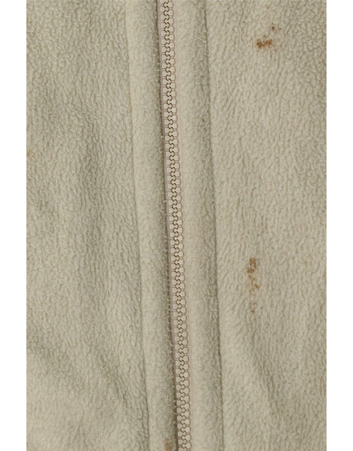 Jack Wolfskin Γυναικείο Μπουφάν με γραφικά Fleece UK 16 Large Off White Polyester