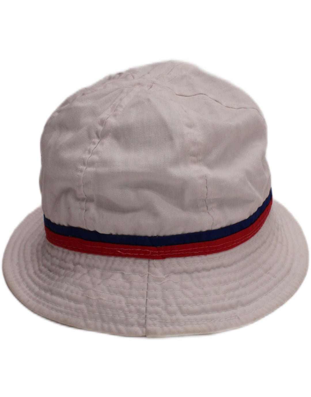 VINTAGE Womens Bucket Hat Small White Cotton Classic