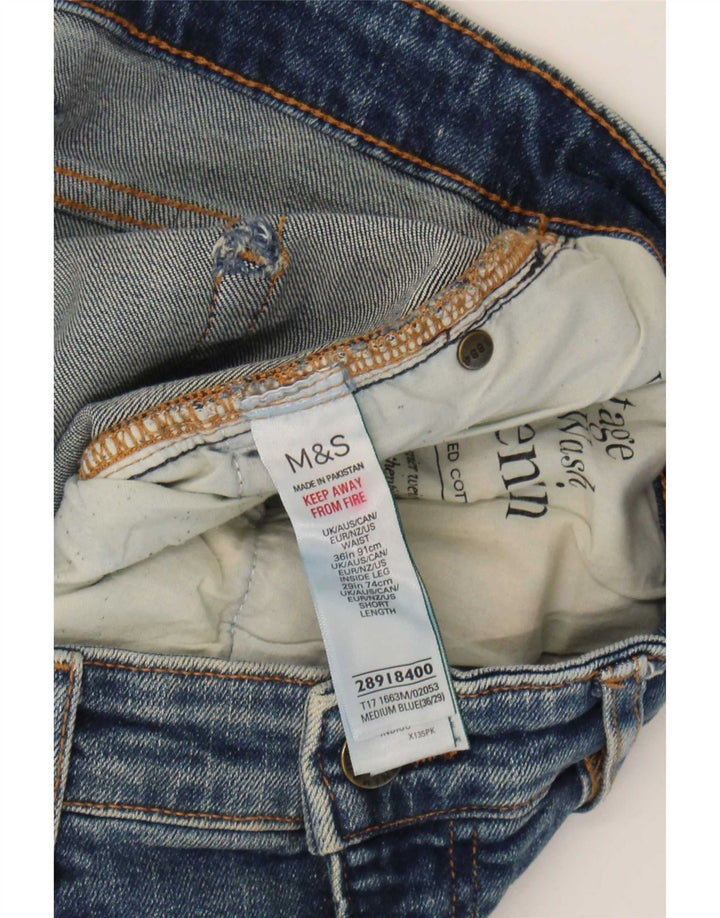 Ανδρικό τζιν ίσιο Marks & Spencer W36 L29 Μπλε βαμβακερό