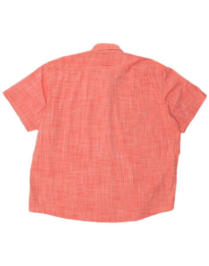 CAMEL ACTIVE Ανδρικό πουκάμισο με κανονική εφαρμογή κοντομάνικο 2XL κόκκινο βαμβακερό