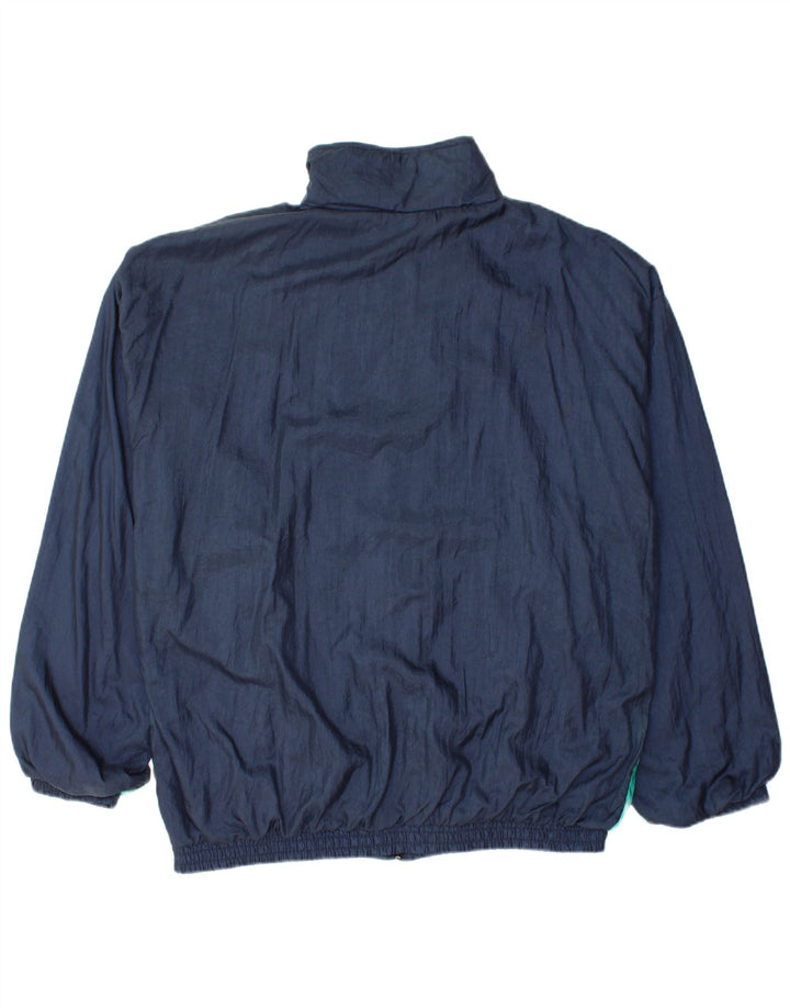 Ανδρική φόρμα VINTAGE Top Jacket Μεγάλο Navy Blue Colourblock Polyamide