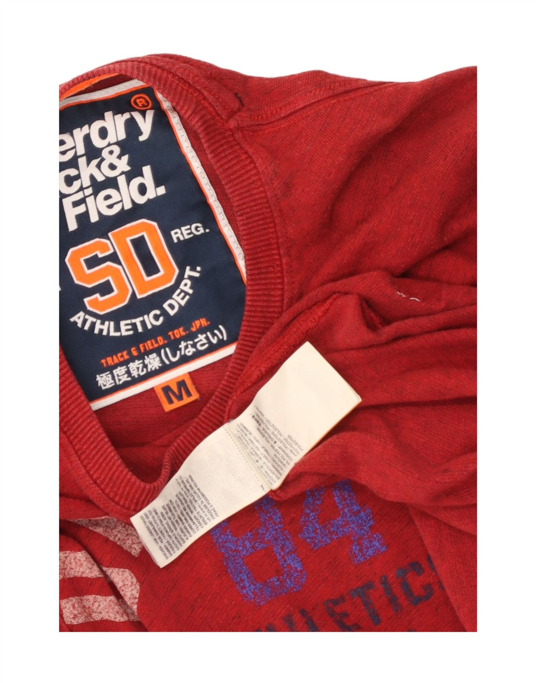 Ανδρικό γραφικό μπλουζάκι Superdry Top Μεσαίο κόκκινο βαμβακερό