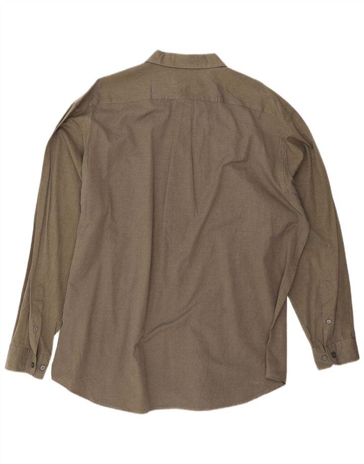 Ανδρικό πουκάμισο Eddie Bauer XL Χακί βαμβακερό