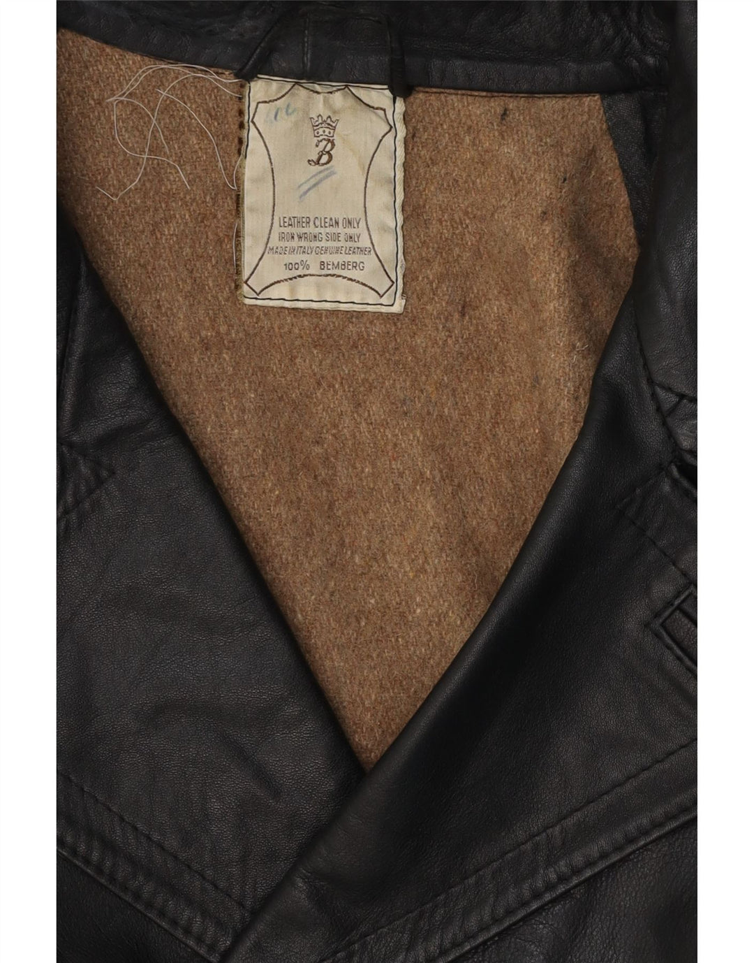 Vintage Ανδρικό Δερμάτινο Μπουφάν UK 38 Medium Black Leather