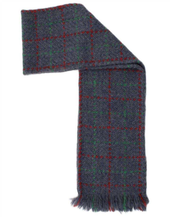 Ανδρικό ορθογώνιο φουλάρι Blarney One Size Blue Check Wool Winter