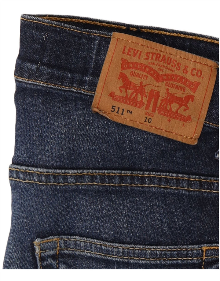 Levi's Boys 511 Slim Jeans 9-10 ετών W24 L26 Μπλε βαμβακερό