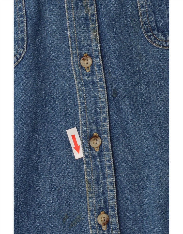 Μπλουζάκι Timberland Boys Denim 7-8 Years Blue Cotton