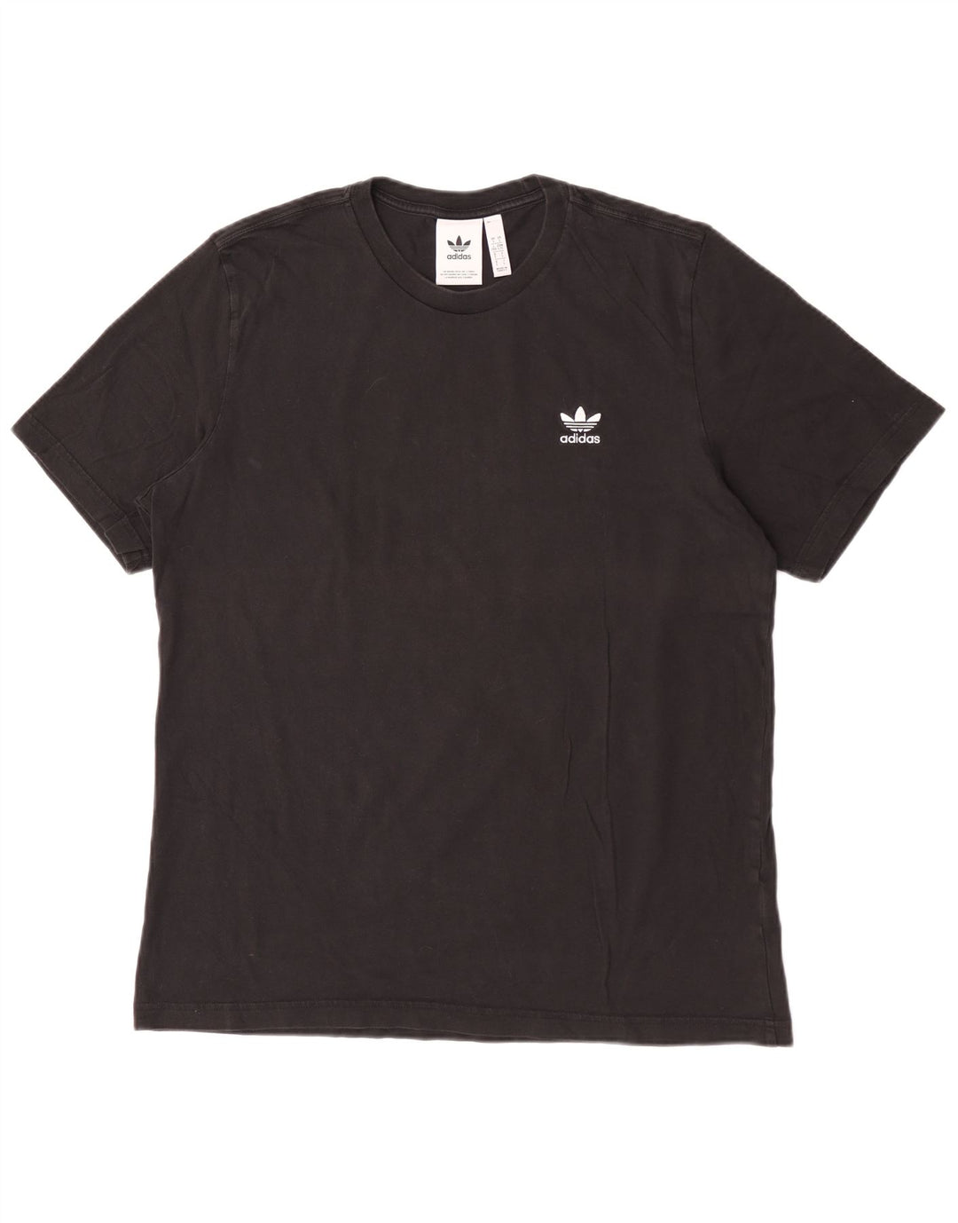 Ανδρικό T-Shirt Adidas Top μεγάλο μαύρο βαμβακερό