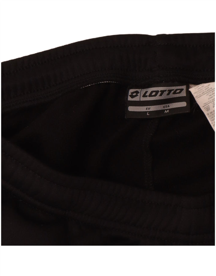 Ανδρική φόρμα Lotto Παντελόνι Joggers Μεσαίο Μαύρο Πολυεστέρα