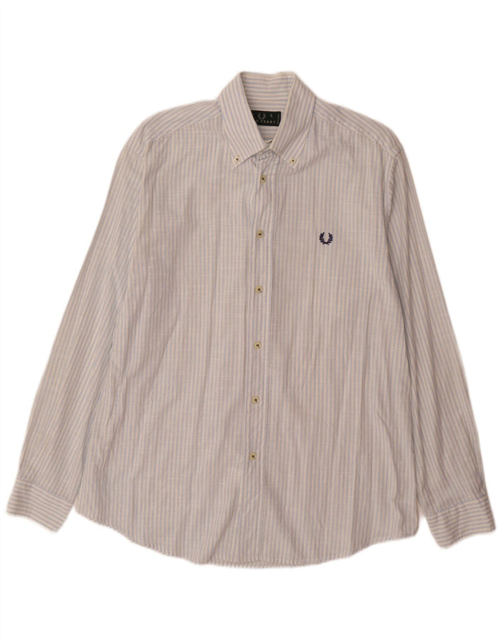 Fred Perry Ανδρικό Πουκάμισο Μεγάλο Βαμβακερό Μπλε Ριγκ