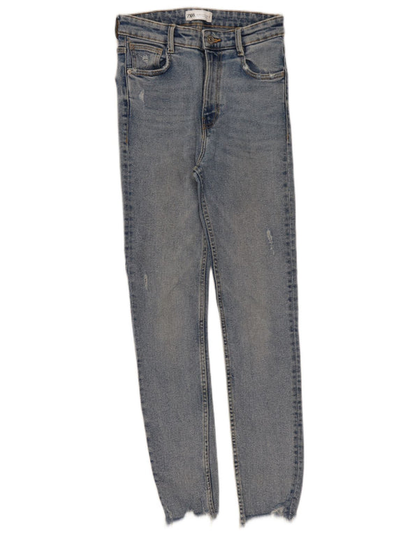 Zara γυναικεία στενά τζιν ψηλόμεση EU 36 XS W26 L27 Μπλε