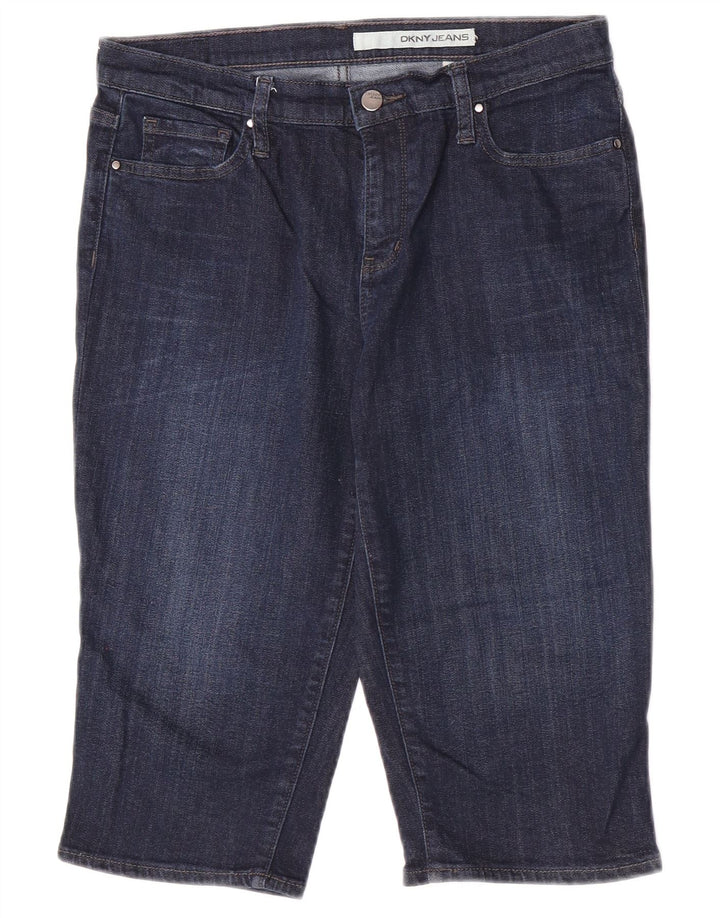 Dkny Γυναικείο τζιν σορτς US 8 Medium W30 Navy Blue βαμβακερό
