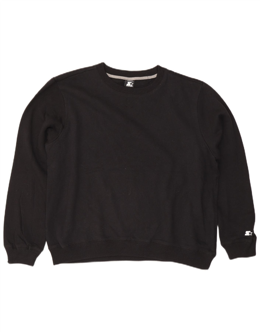 STARTER Γυναικείο φούτερ μεγάλου μεγέθους Jumper UK 18 XL Μαύρο βαμβακερό