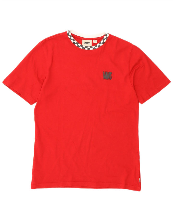 Vans Γυναικείο T-Shirt Top UK 14 Large Red