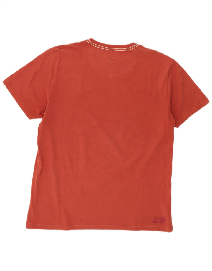 Ανδρικό γραφικό T-Shirt Fat Face Top Μεσαίο κόκκινο βαμβακερό