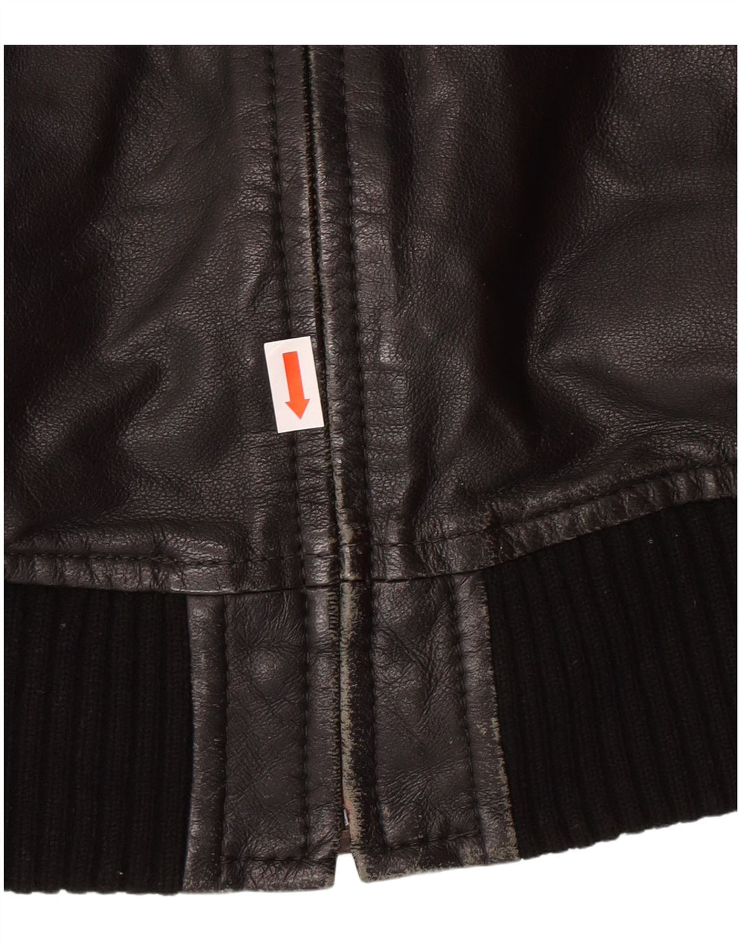 XDYE Γυναικείο Δερμάτινο Μπουφάν UK 10 Small Black Leather Biker