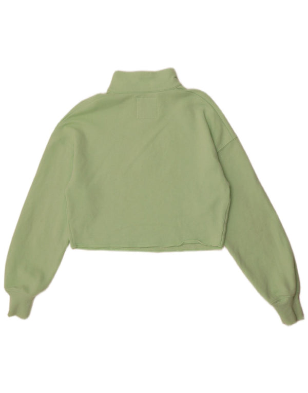 Γυναικεία φούτερ Hollister Oversized Crop Jumper UK 10 Small Green