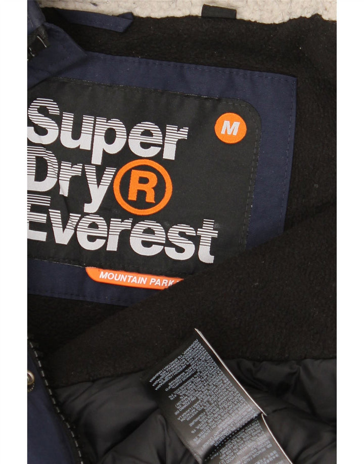 Superdry Ανδρικό μπουφάν μπουφάν με κουκούλα UK 38 Medium Navy Blue Nylon