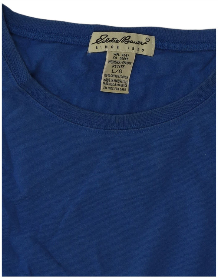 Eddie Bauer Γυναικείο γιλέκο τοπ UK 16 μεγάλο μπλε βαμβακερό