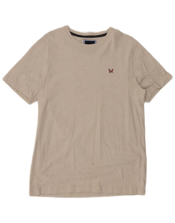 CREW CLOTHING Ανδρικό T-Shirt Top Large White Flecked