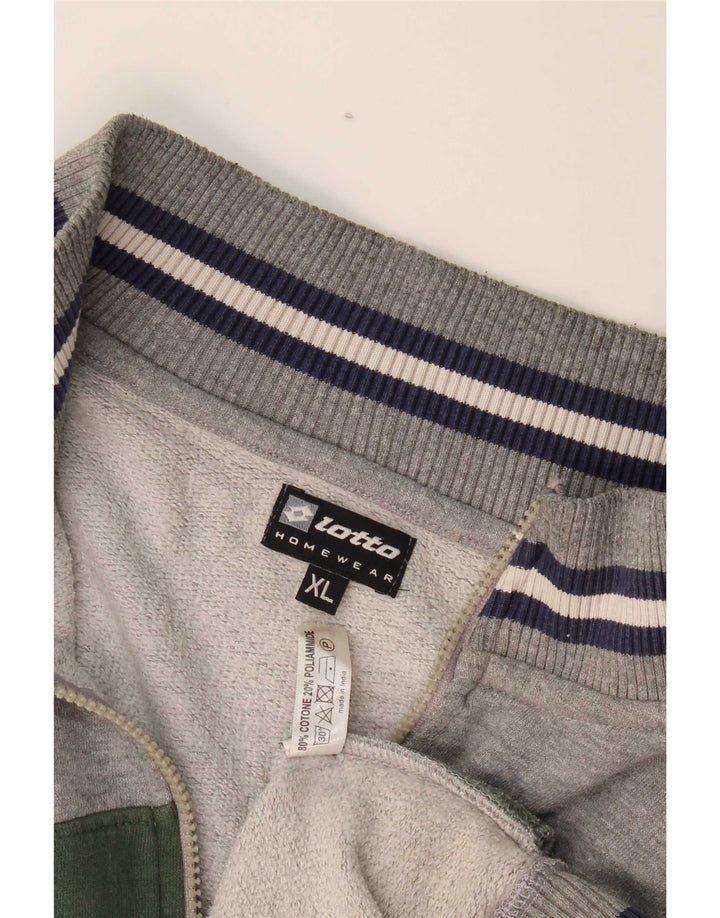 Ανδρική αθλητική φόρμα Lotto Top Jacket XL Grey Colourblock Cotton