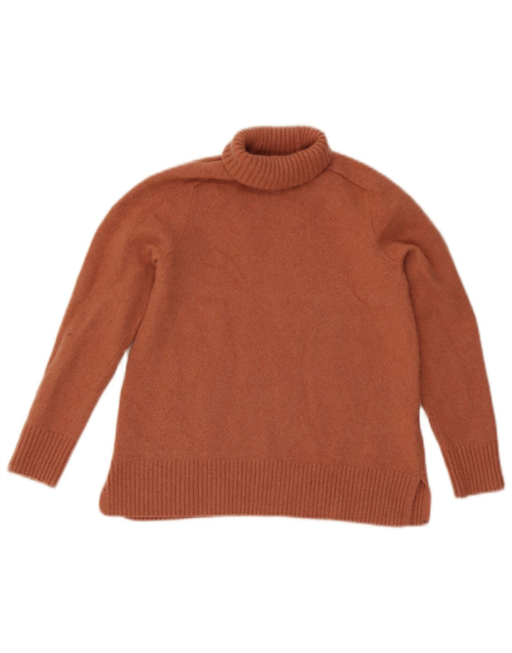 Massimo Dutti Girls Roll Neck Jumper πουλόβερ 7-8 ετών Μικρό καφέ μαλλί