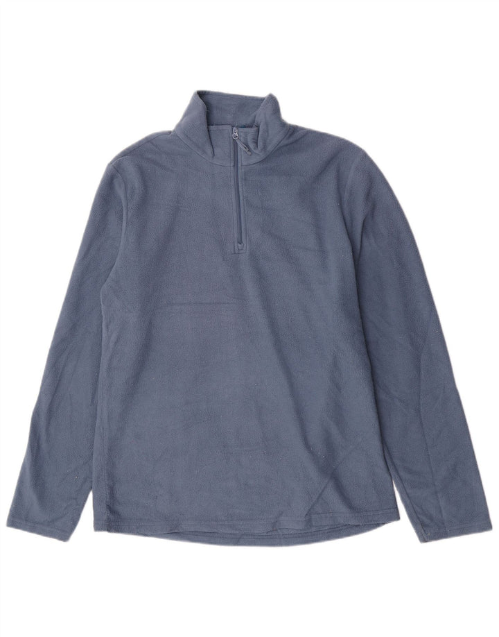 Mountain Warehouse Ανδρικό φερμουάρ Fleece Jumper Medium Blue Polyester