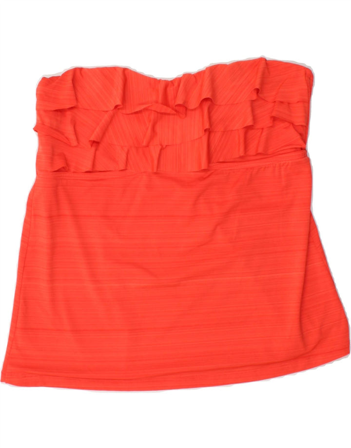MOSSIMO Womens Corset Top UK 18 XL Red Striped Polyester Vintage Mossimo and Second-Hand Mossimo from Messina Hembry 