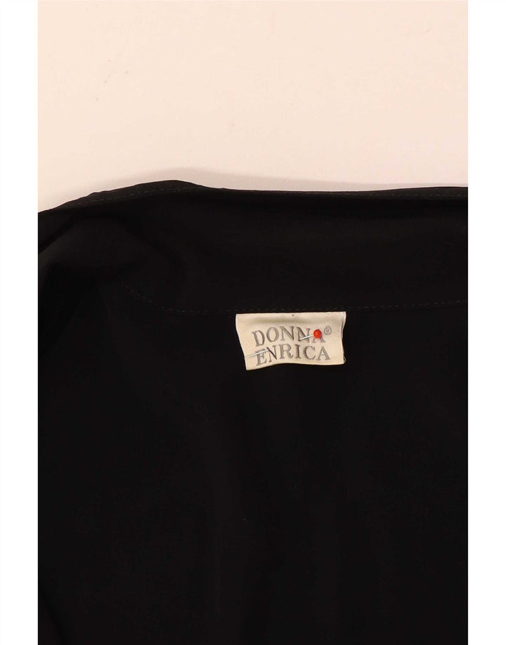 Donna Enrica Γυναικείο Μπλέιζερ με 2 Κουμπιά UK 16 Large Black