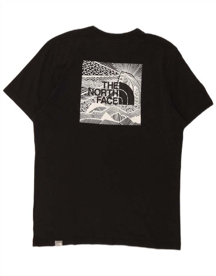 Ανδρικό γραφικό T-Shirt North Face Top Μεσαίο μαύρο βαμβακερό