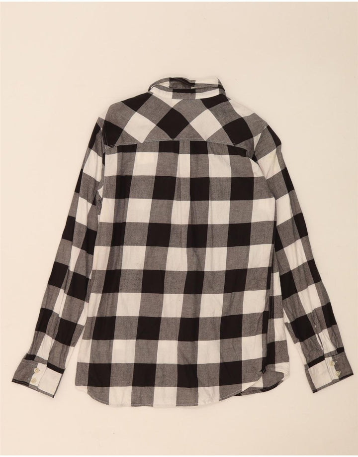 Γυναικείο πουκάμισο Eddie Bauer UK 10 Small Grey Gingham Cotton