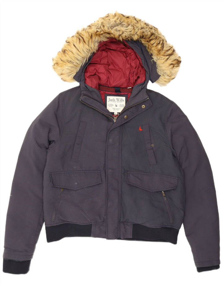 Jack Wills Ανδρικό μπουφάν με κουκούλα UK 38 Medium Navy Blue