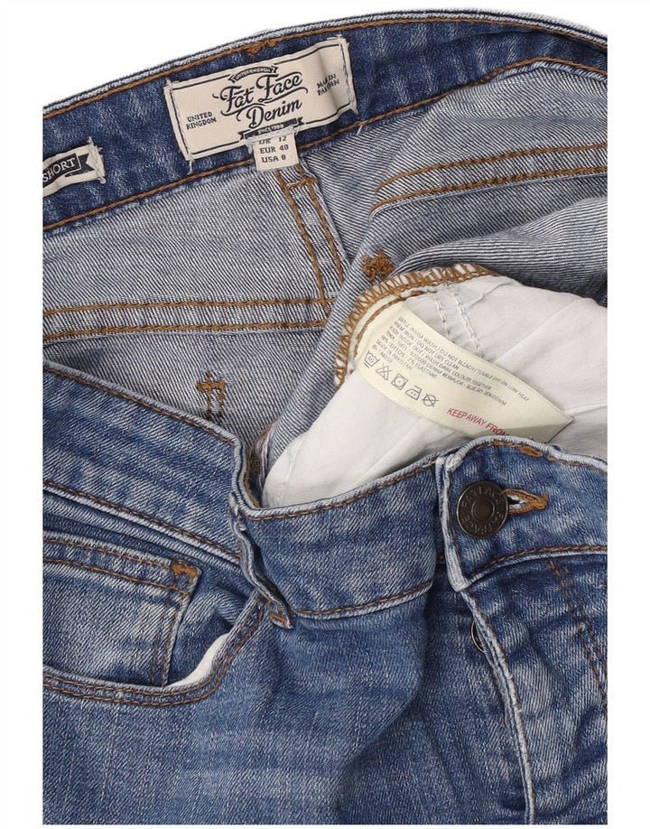 Fat Face Γυναικείο τζιν βερμούδα UK 12 Medium W32 Μπλε βαμβακερό